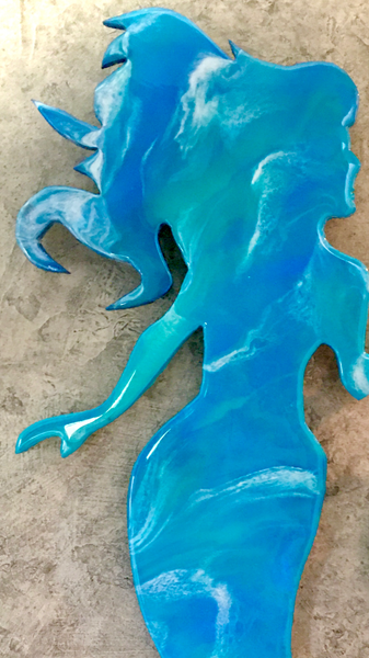 Large Blue Mermaid