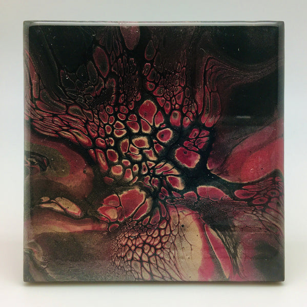 Ceramic Coaster Set Wine Meteor