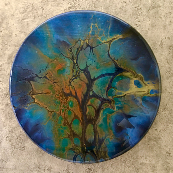 12" Round Acrylic ART Into The Unknown